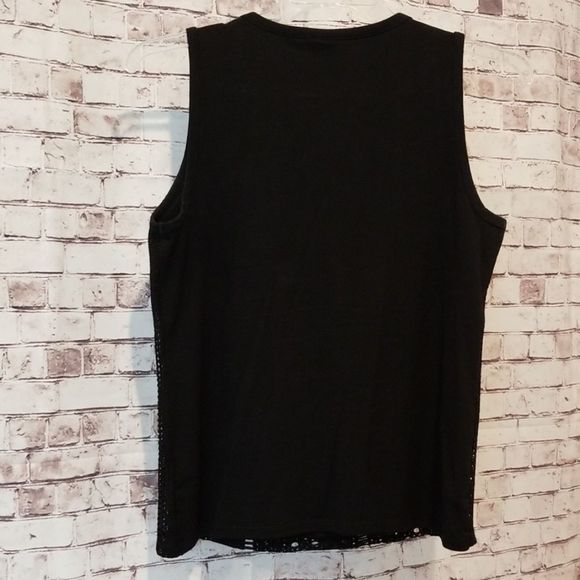 Rafaella Knit Front Tank Black - Picture 5 of 6